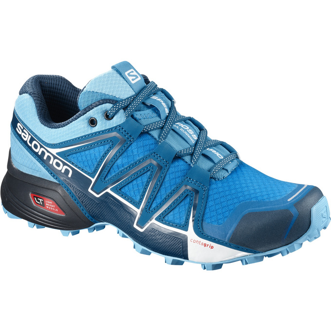 Salomon Israel SPEEDCROSS VARIO 2 W - Womens Trail Running Shoes - Blue (XBYC-40592)